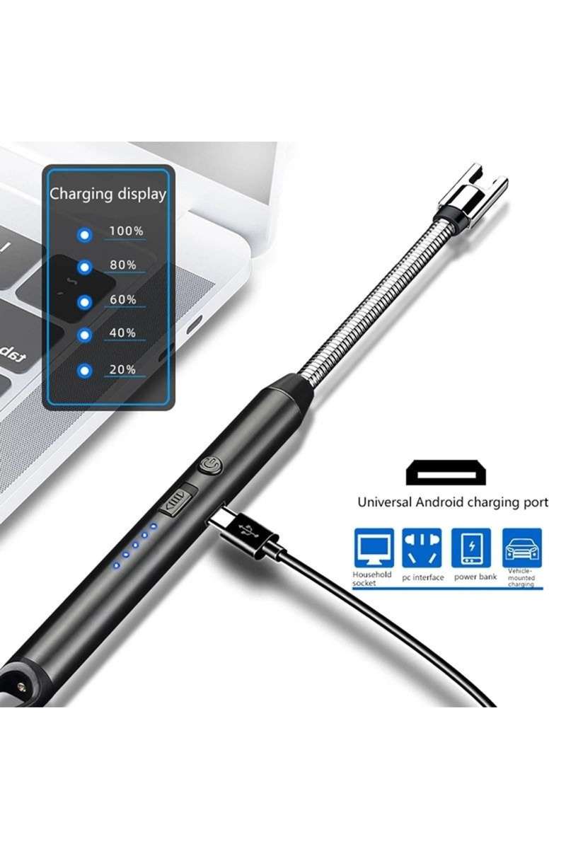 Senza® 2 Pack Extra Long Electric USB Rechargeable Candle Lighter