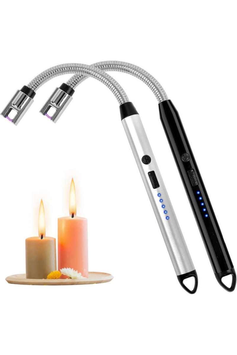 Senza® 2 Pack Extra Long Electric USB Rechargeable Candle Lighter