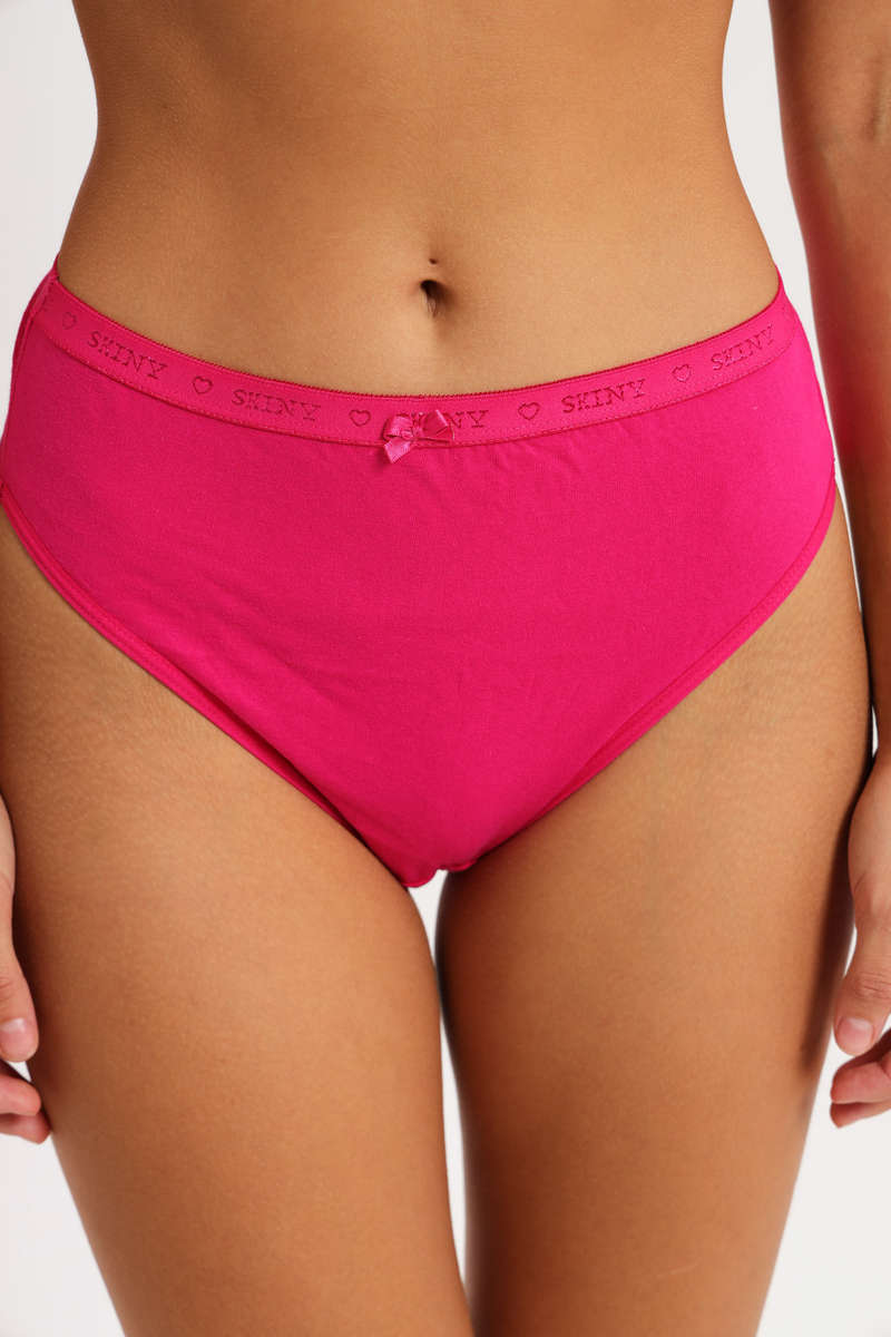Branded 4 Pack Cotton Stretch Bikini Panties Assorted Box Pack