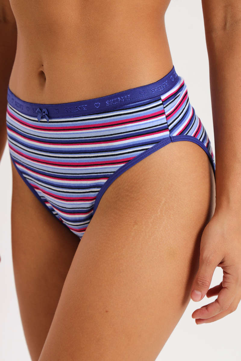 Branded 4 Pack Cotton Stretch Bikini Panties Assorted Box Pack