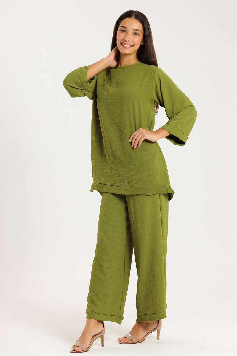 Ladies Savannah 2 Piece Modest Slack Suite Set