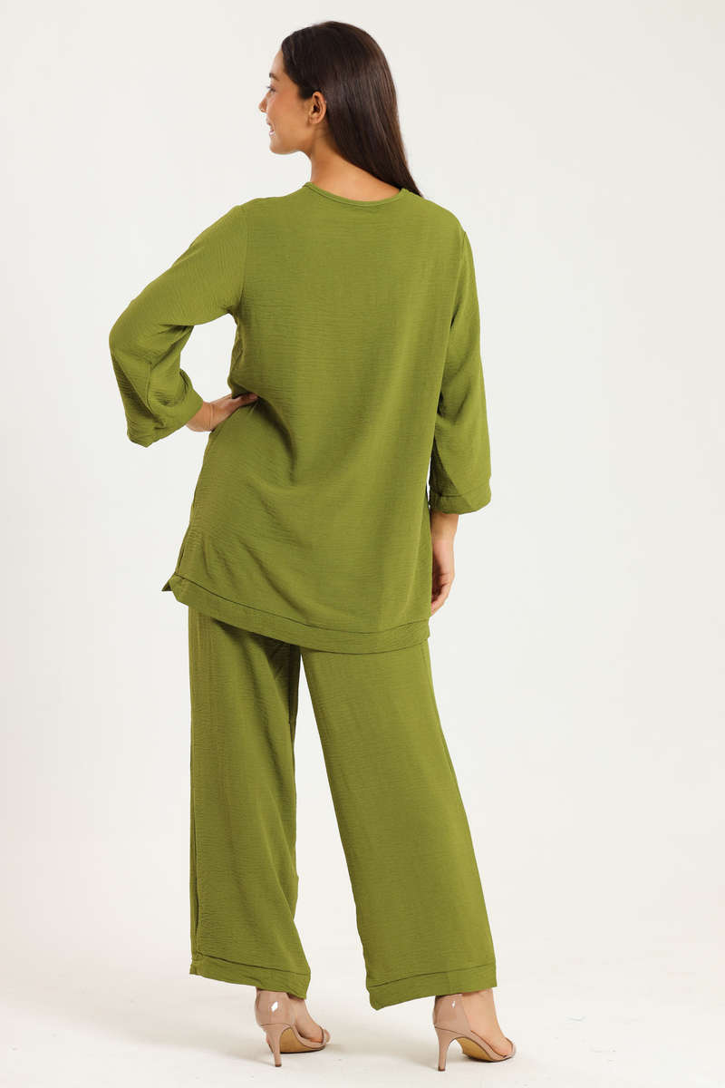 Ladies Savannah 2 Piece Modest Slack Suite Set