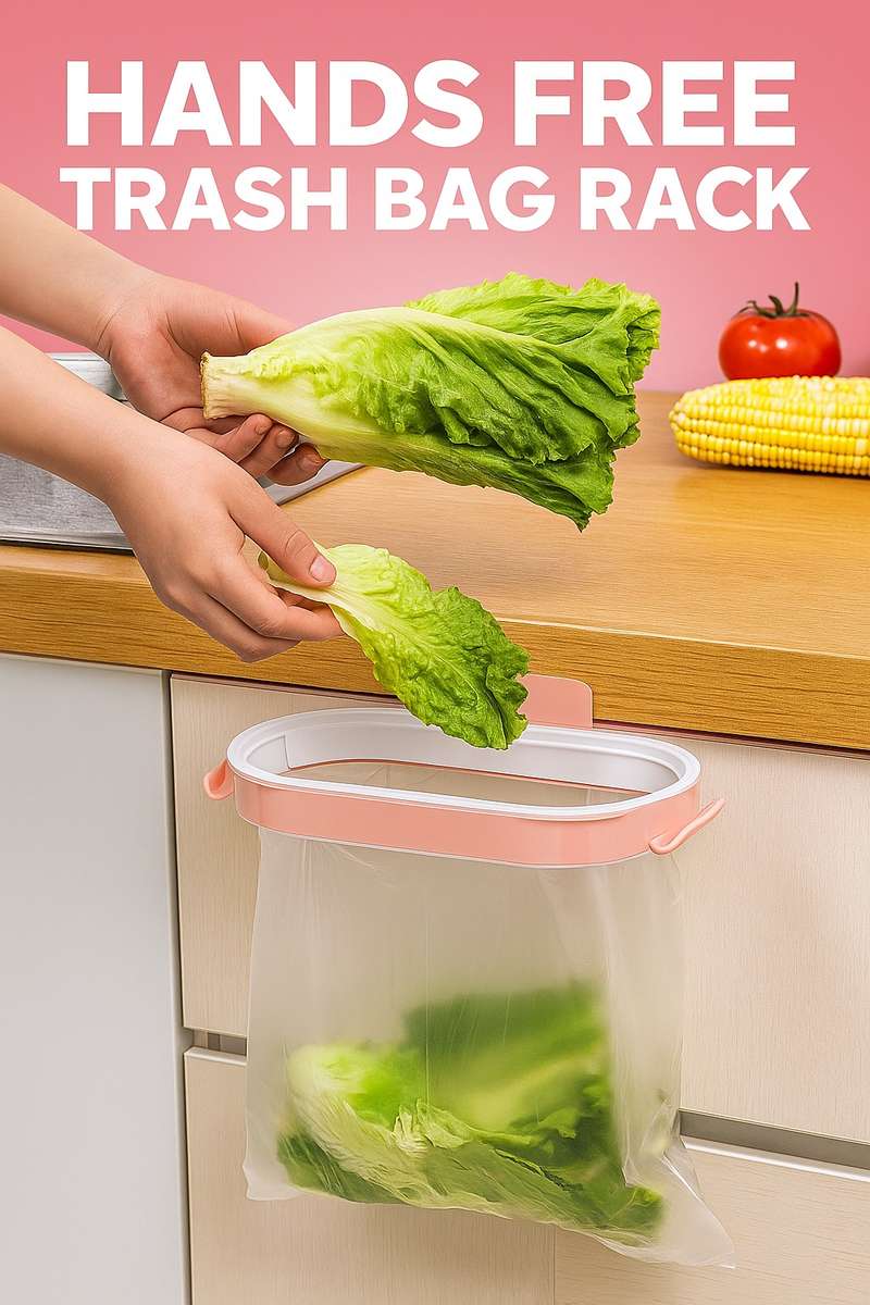 Senza® Multi-Functional Cabinet Door Baggy Trash Rack Packet Holder