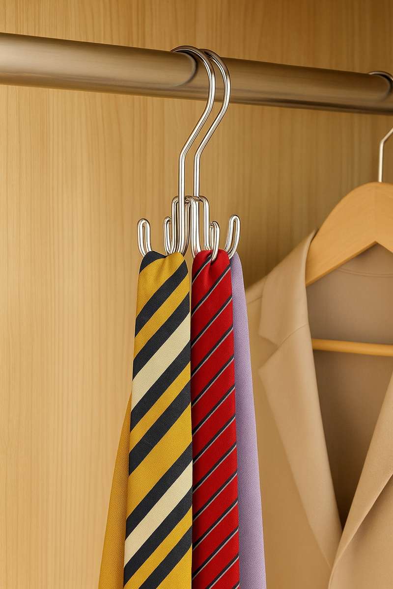 Senza® 4 Hook Belt & Tie Rack Hanger