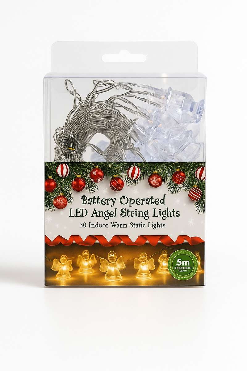 Magical Battery Operated LED Christmas String Lights 5m Warm White