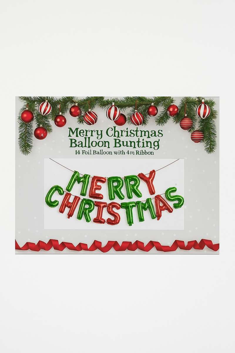 Senza® 14 Piece Christmas Balloon Banner