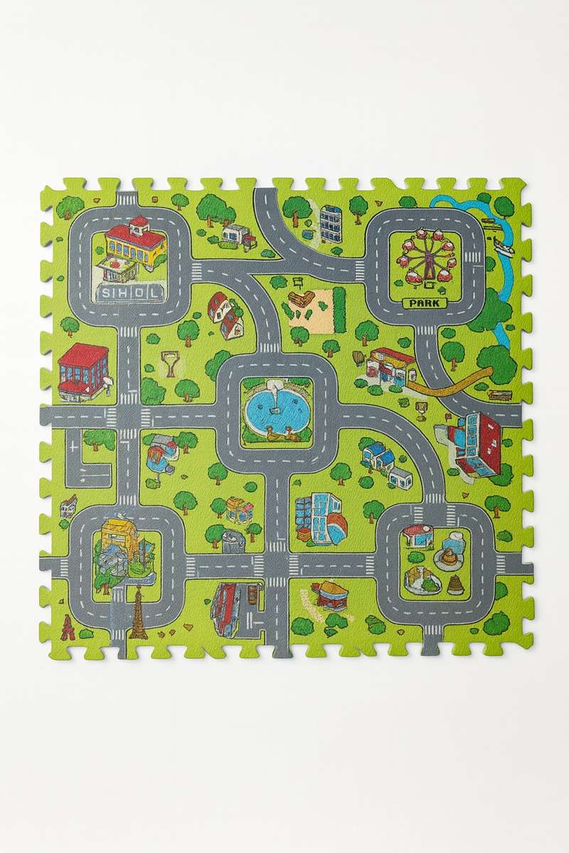 Senza® Foam Road Puzzle Eva Mat 9 Piece