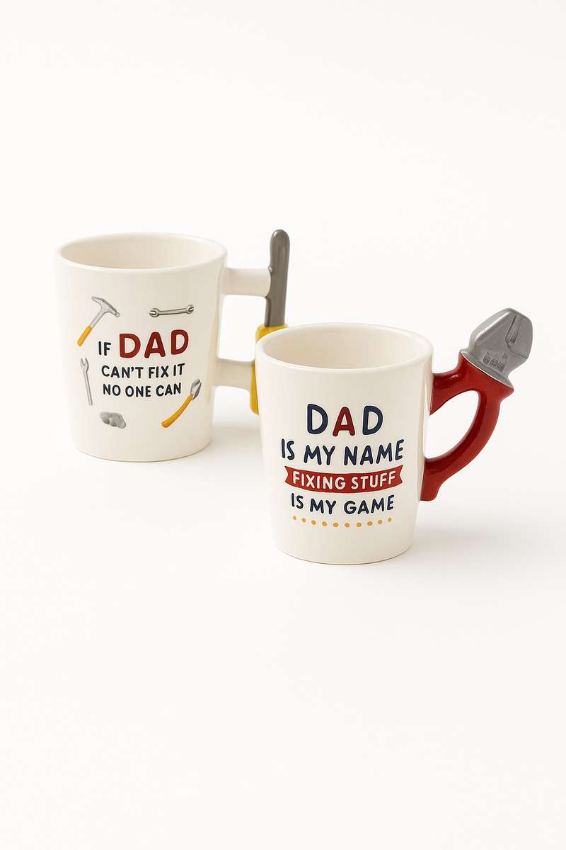 Senza® Slogan 350ml Ceramic Coffee Mug for Dad