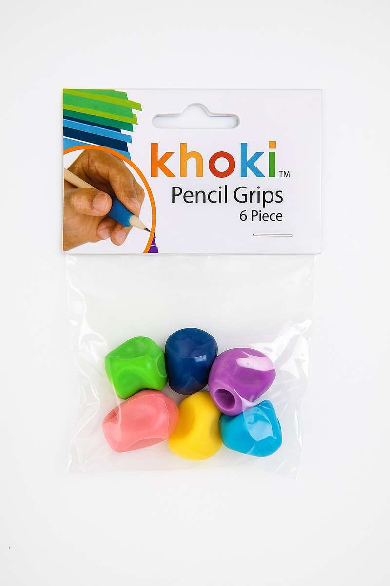 Khoki Pencil Grips 6 Piece Pack