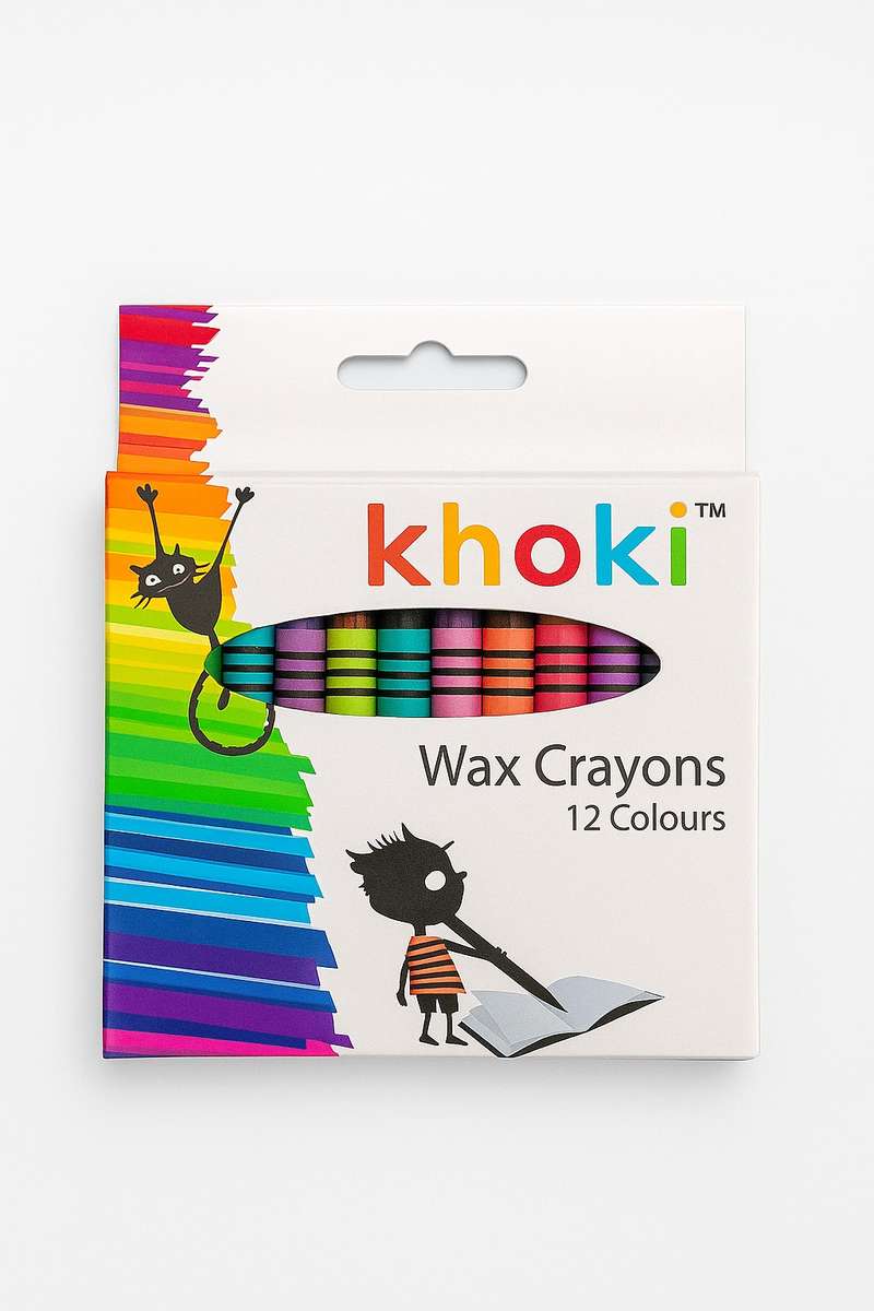 Khoki Wax Crayons Colours Set
