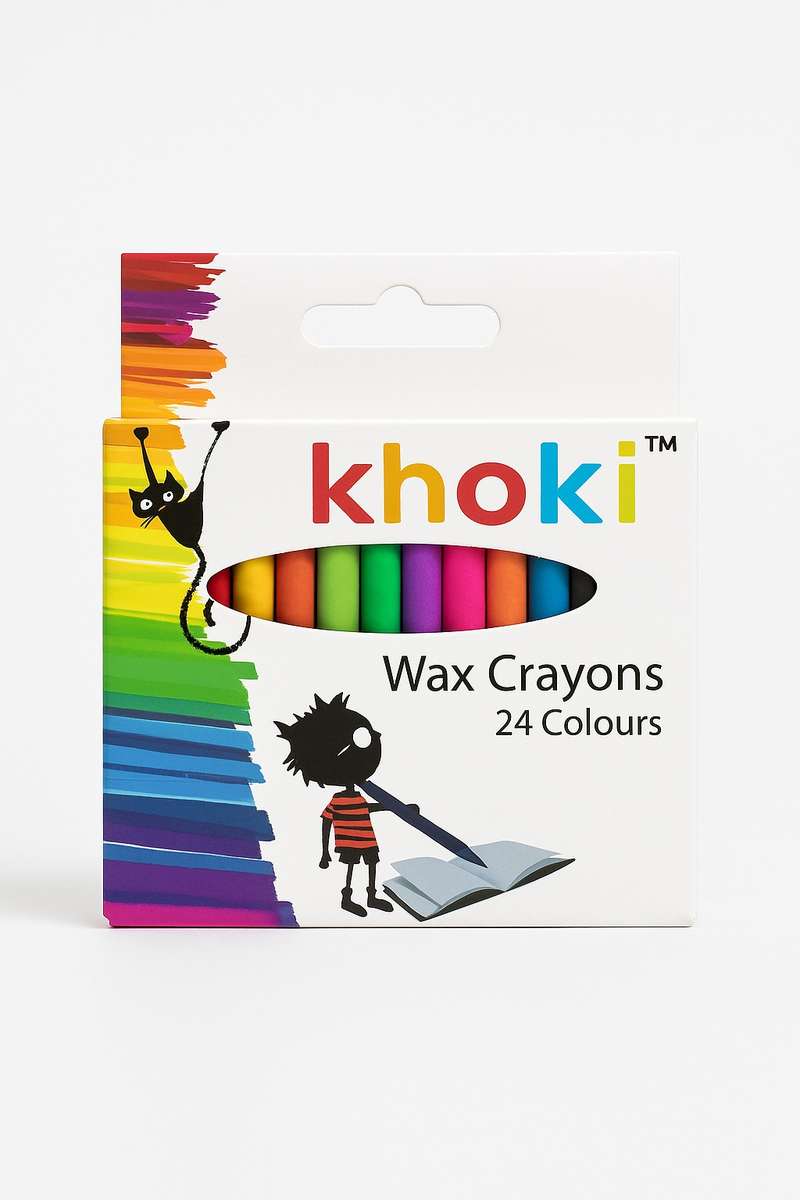 Khoki Wax Crayons Colours Set