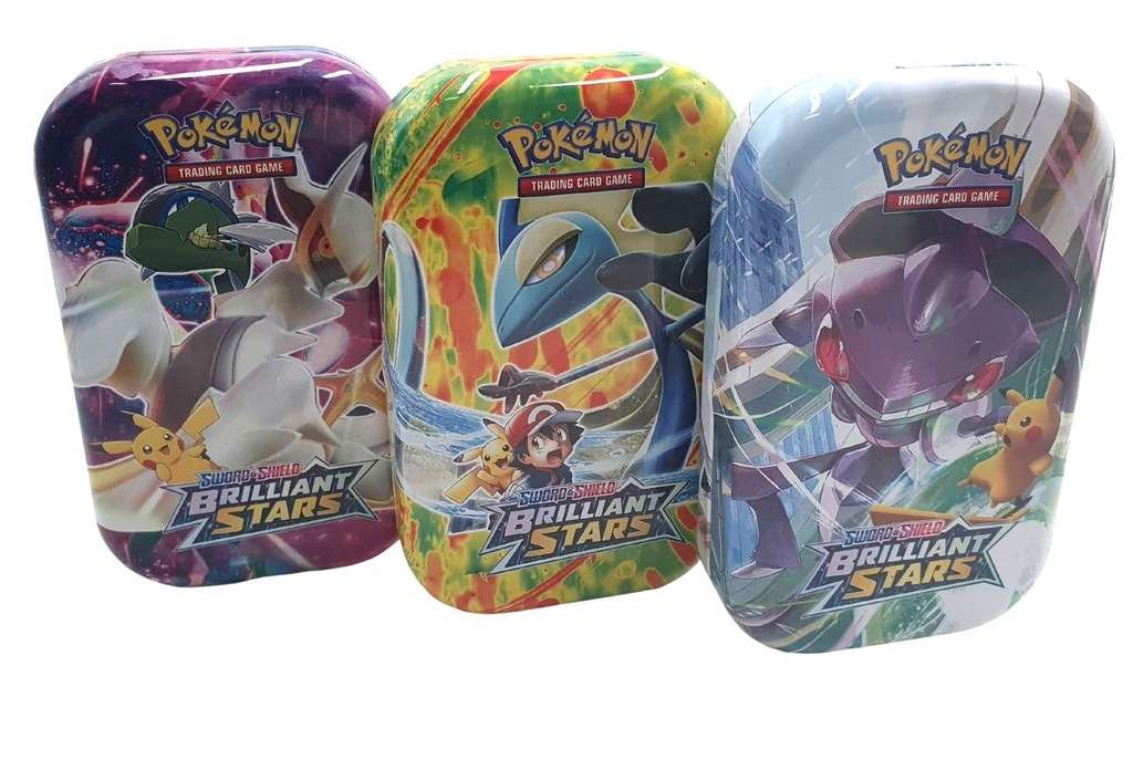 Original Pokemon Trading Card Game in Metal Tin + 30 Additional Cards