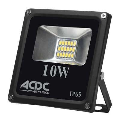 85/265VAC 10W COOL WHITE LED ALUM. FLOOD LIGHT IP65