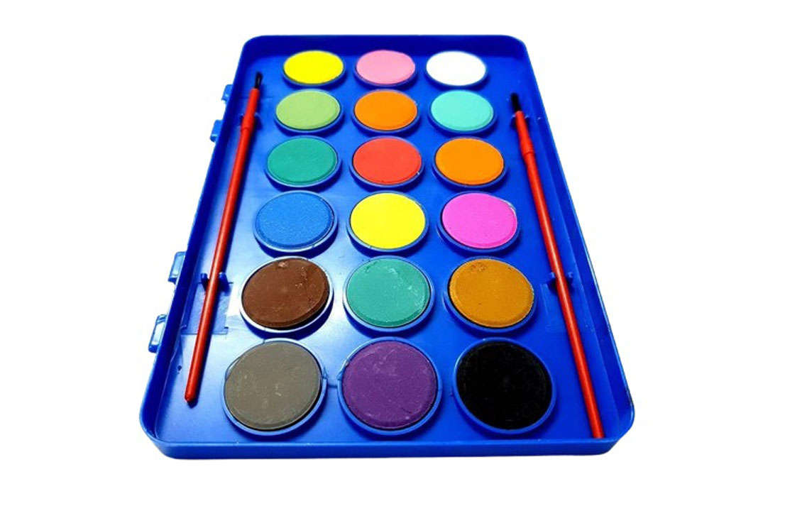 PAINT WATERCOLOR SET 18 PIECE ASSORTED COLORS