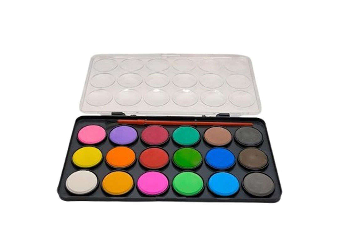 KID PAINT WATERCOLOR SET 18 ASSORTED COLORS