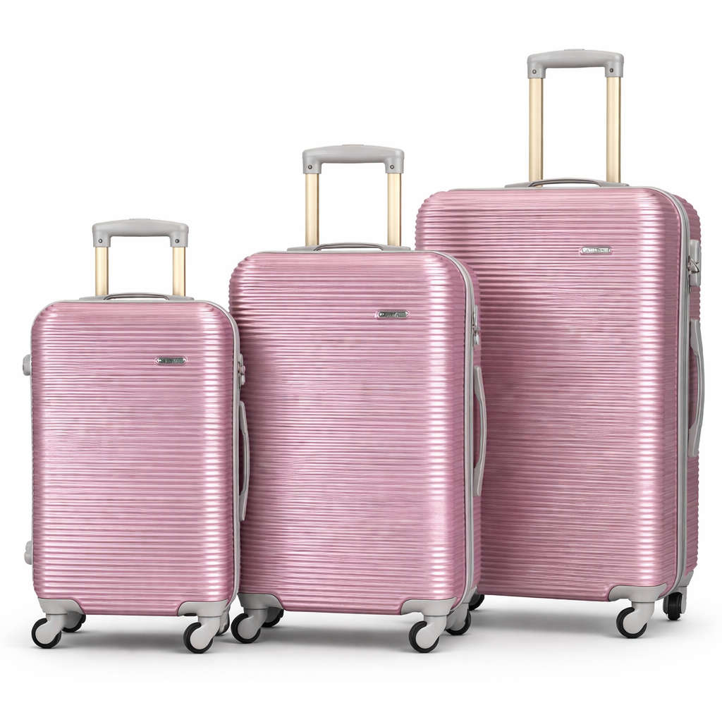 Elite Ridge Hard-Shell Spinner Luggage Set (3-Piece)