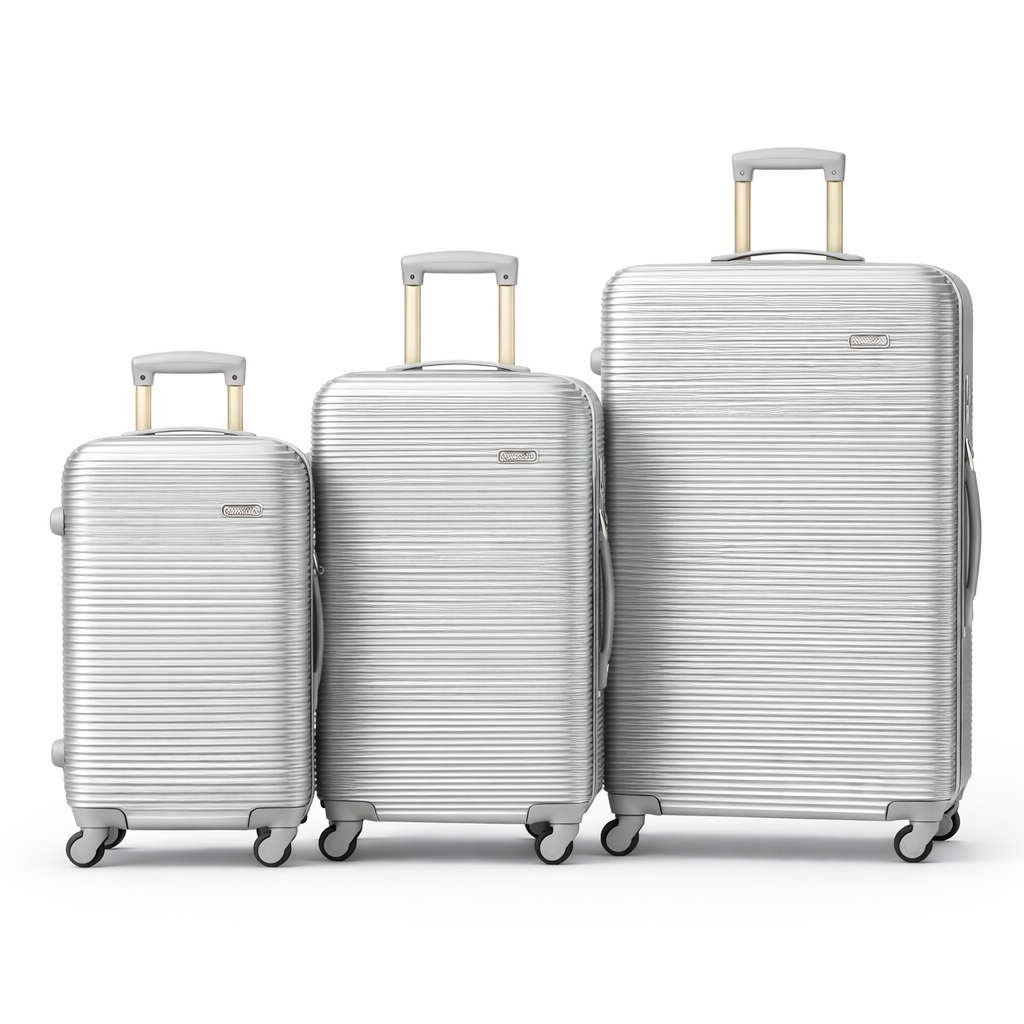 Elite Ridge Hard-Shell Spinner Luggage Set (3-Piece)