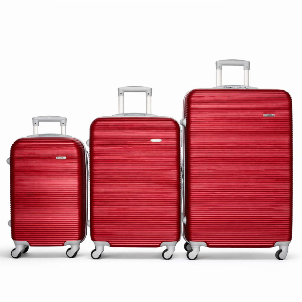 Elite Ridge Hard-Shell Spinner Luggage Set (3-Piece)