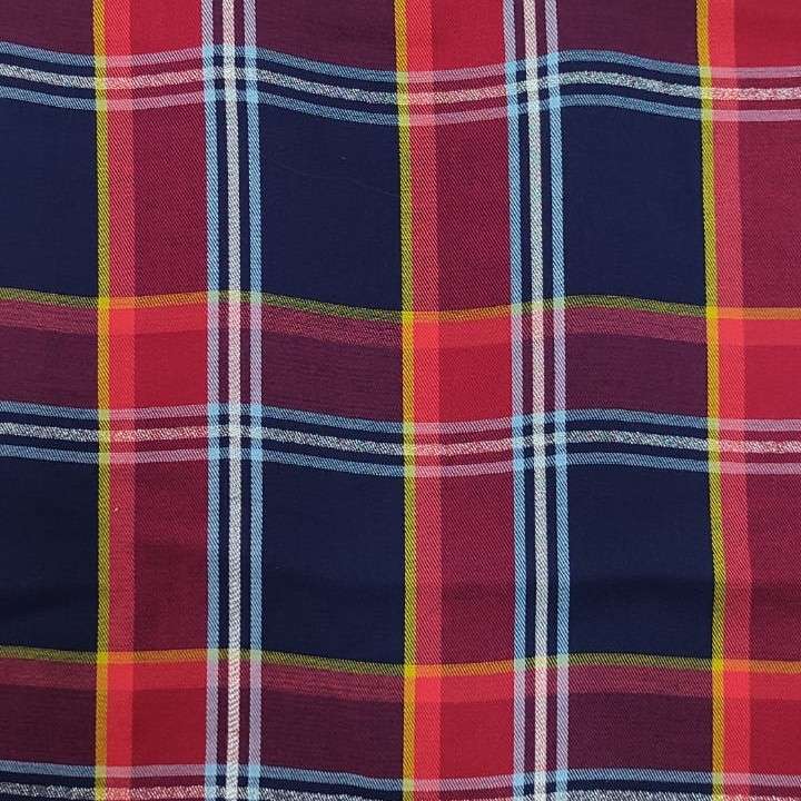 Check Rayon #23 Navy