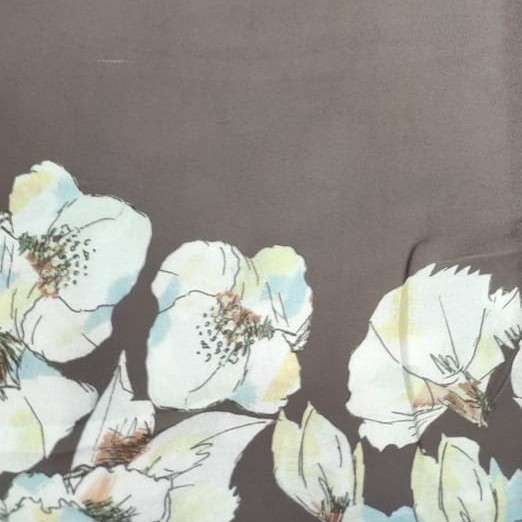 Silky Sayaki Prints #4 Brown