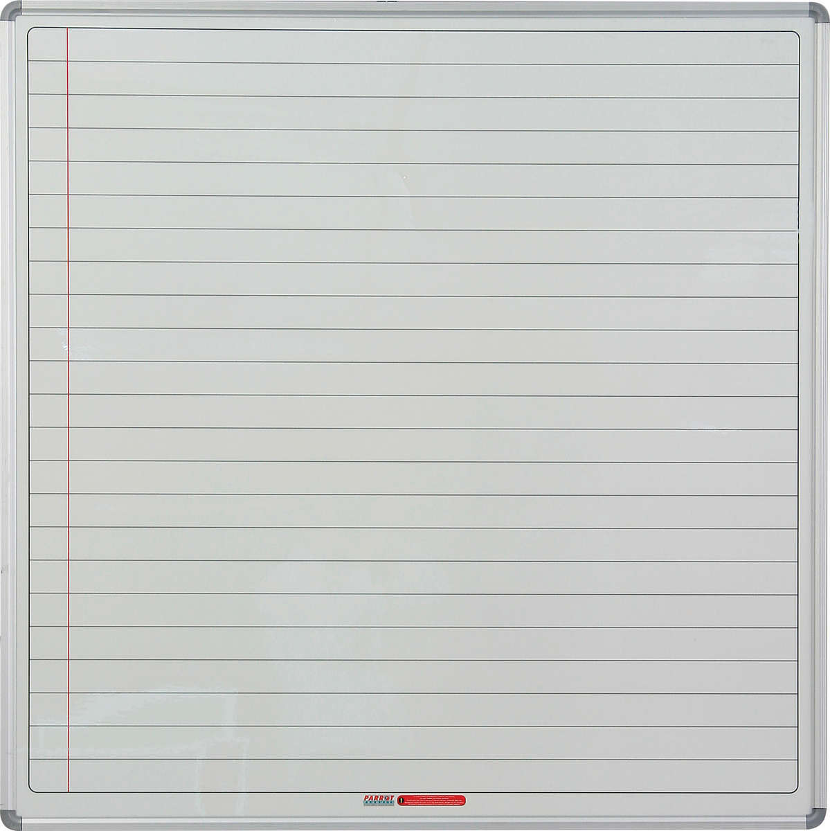 Educational Board Magnetic Whiteboard (1220*1220 - White Lines. Side Panel - Option A)