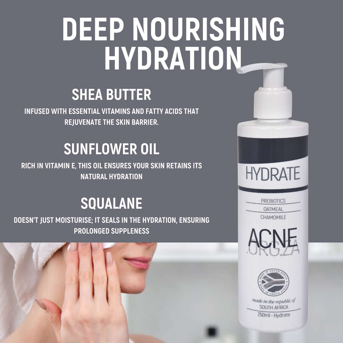 Acne.org.za - HYDRATE - Anti-inflammatory & Deep nourishing moisturiser