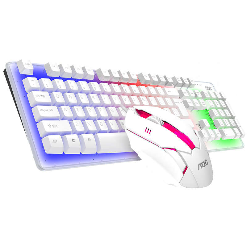 Wired Keyboard Mouse Combo RGB Backlit LED Gaming keyboard