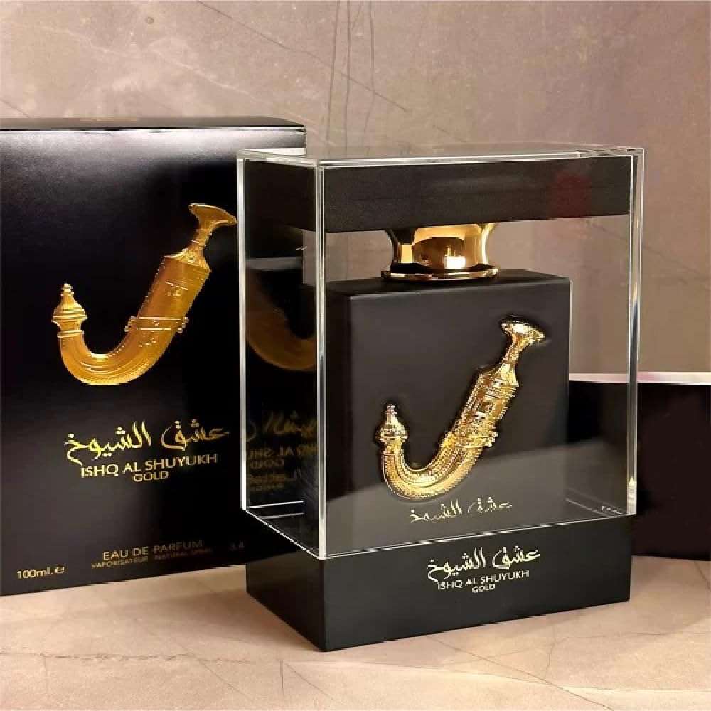 Ishq Al Shuyukh Gold With 3ml Free Perfume Spray - Unisex - EDP 100ml