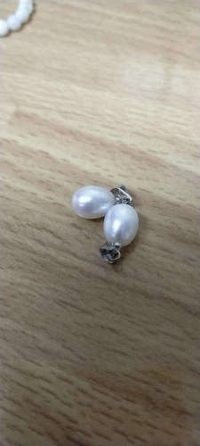 100% Natural Freshwater Pearl Pendant  - Rice Shape Necklace