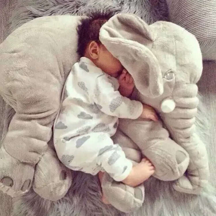 Baby Elephant Pillow (Grey)
