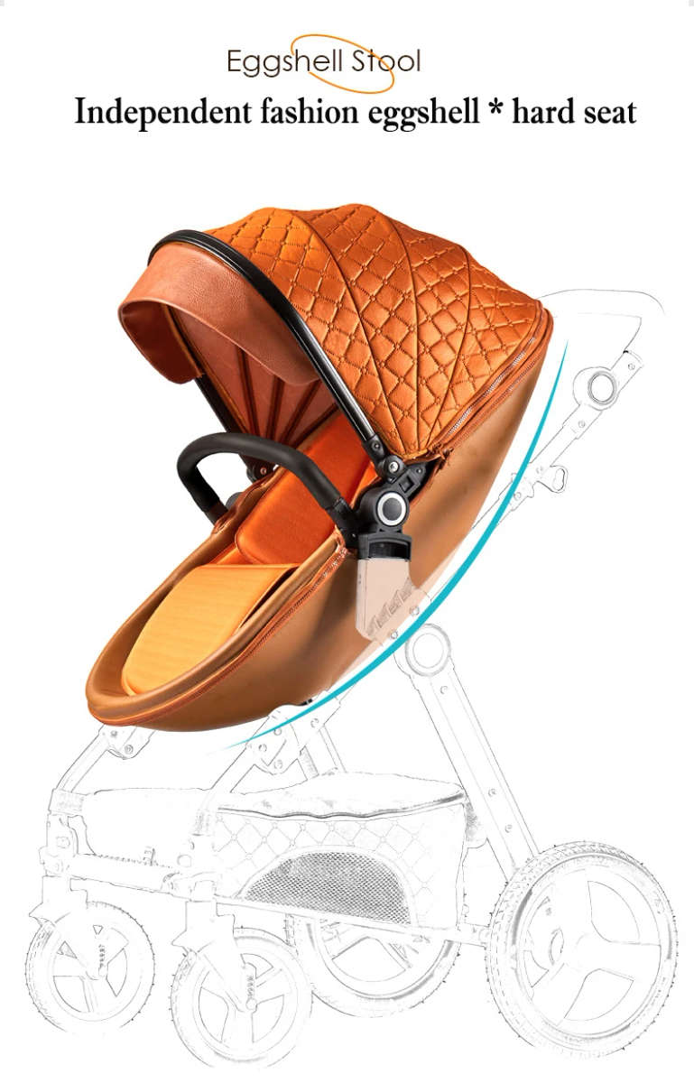Egg Shell Baby Pram / Stroller 2 in 1 With The Separate Bassinet Voondo Brand