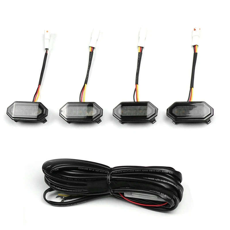 LED Front Grille Lights White Amber Light External Grille Lamps for Suzuki Jimny JB64 JB74 2019-2021