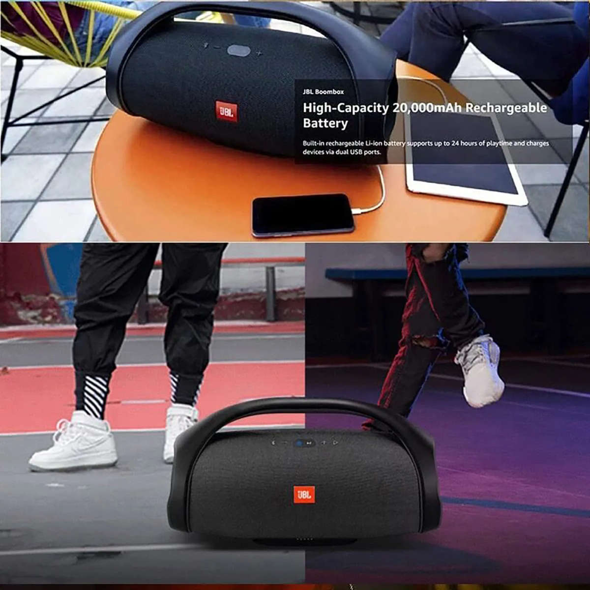 Boombox 2 Portable Wireless Bluetooth Speaker Waterproof Loudspeaker Subwoofer