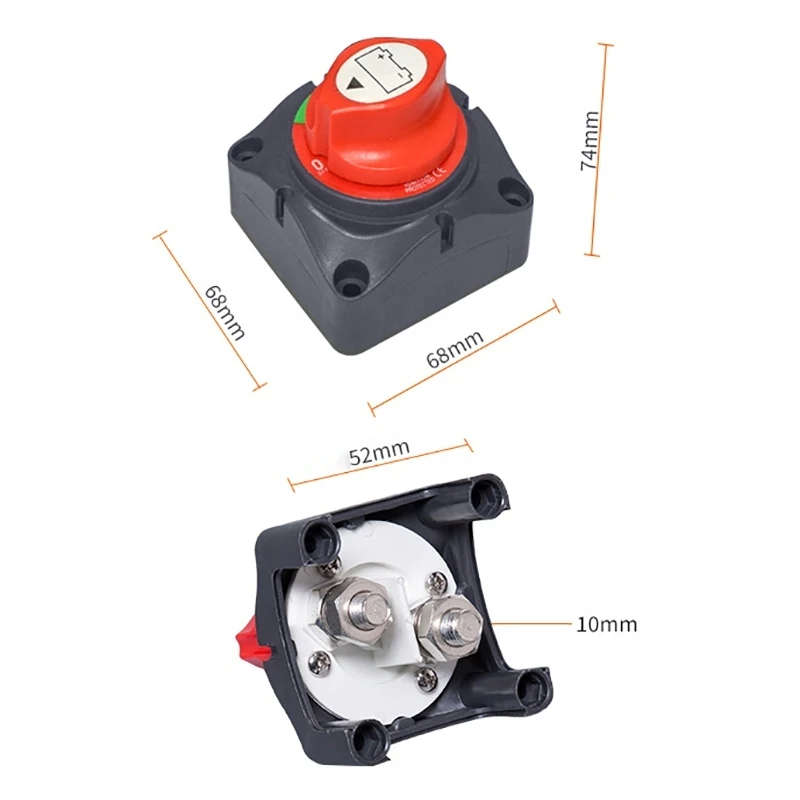 DC12-60V 300A Car Auto Marine Battery Selector Isolator Disconnect Rotary Switch Cut