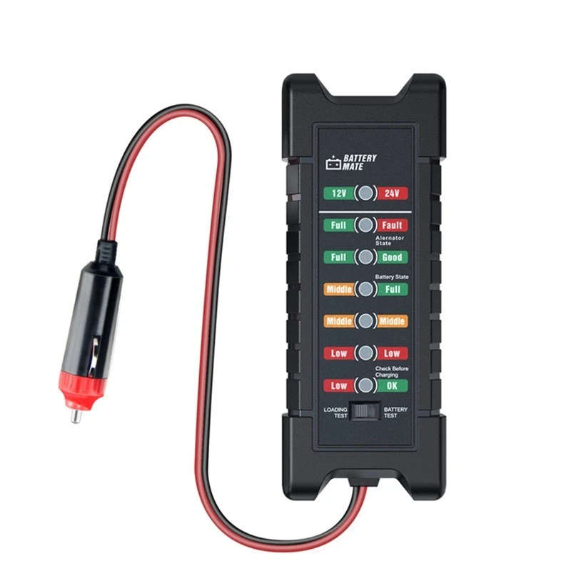 Car Battery Tester 12/24V for Auto Storage Battery Tester LED Lights Display Car Diagnostic Tool