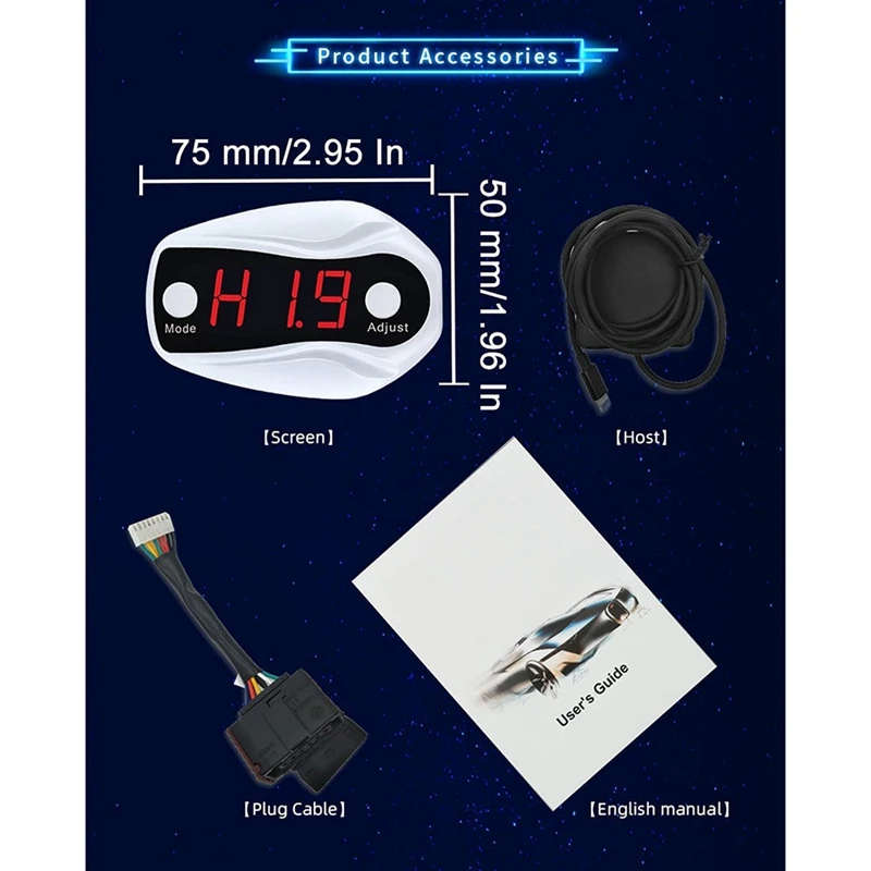 Throttle Controller 10-Mode Electronic Throttle Response Controller for MASERATI CHRYSLER DODGE JEEP