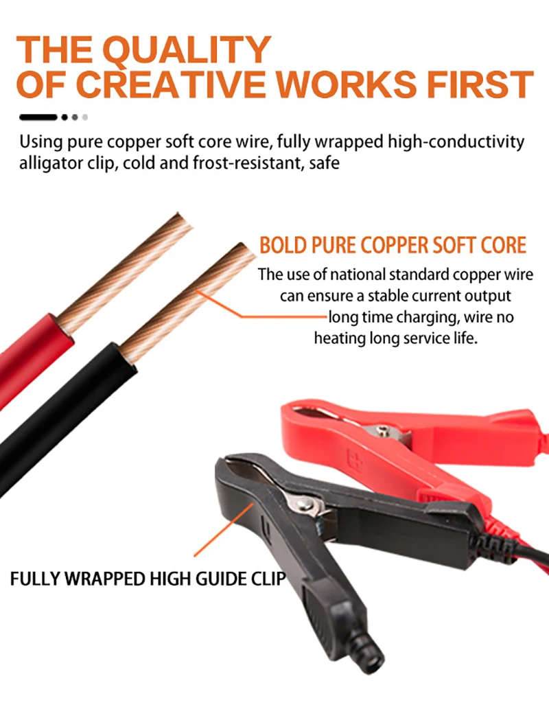 12V 6A Battery charger Intelligent Pulse Repair LCD Display Battery Charger 12 Volts 6 Amps 2-100AH