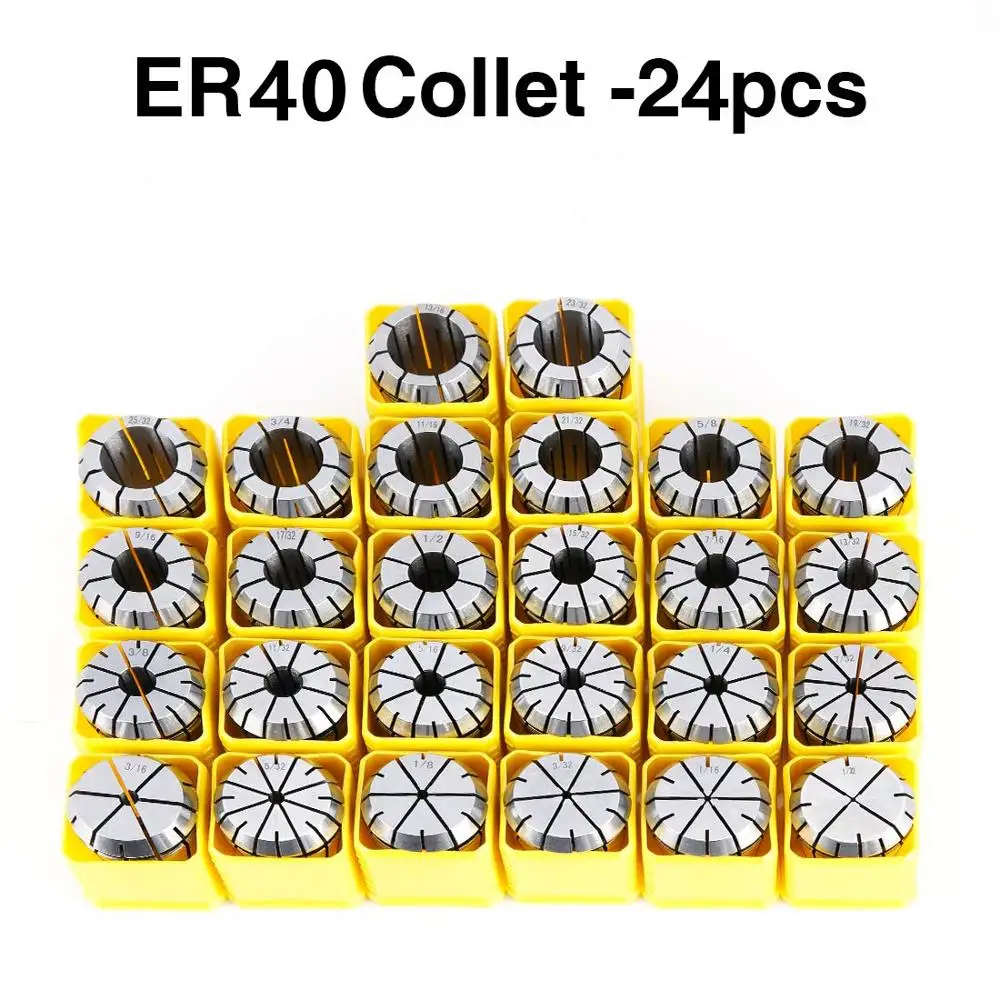 High Precision ER40 collets 3mm - 26mm Spring Collet 0.005 accuracy ER40 Collet Chuck Hold