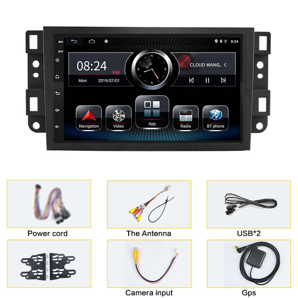 Android 8.1 2Din Car Radio For Chevrolet Lova Captiva Gentra Aveo Epica GPS Navigation 2G AM