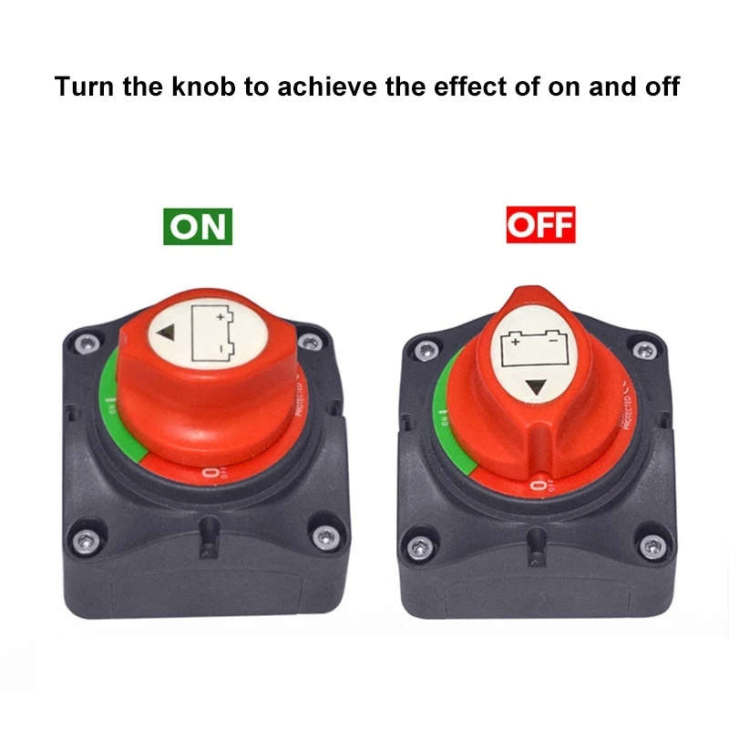 DC12-60V 300A Car Auto Marine Battery Selector Isolator Disconnect Rotary Switch Cut