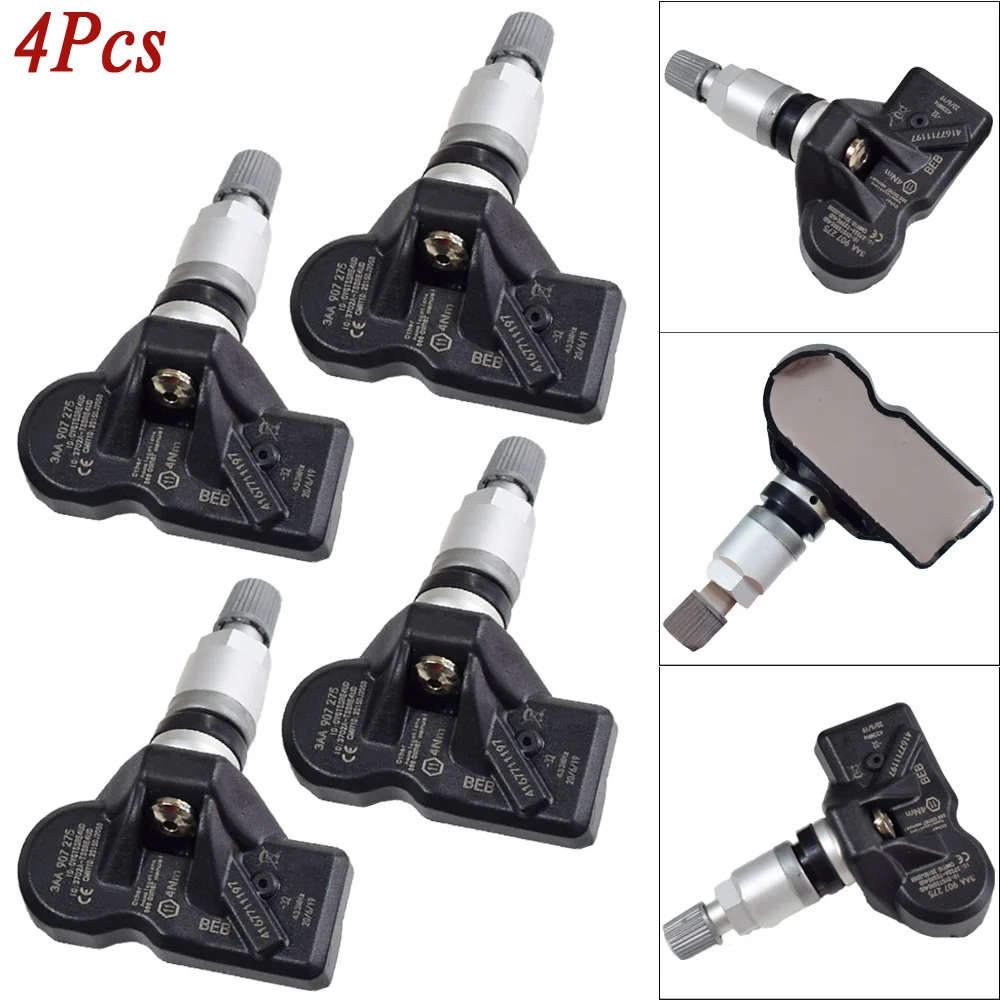 4Pcs TPMS Sensor Tire Pressure Sensor For VW CC Passat Tiguan Touran