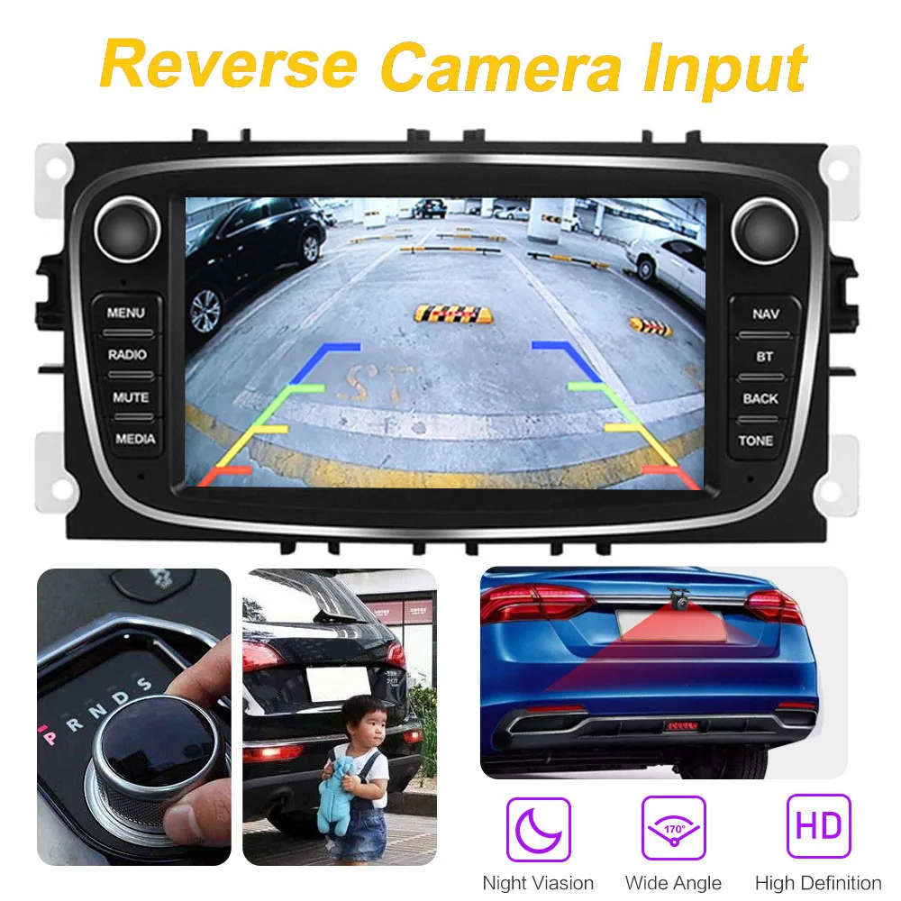 Car Radio 2 Din Multimedia Player For Ford Focus MP5 Bluetooth TF USB RDS HD USB Camera Car Player