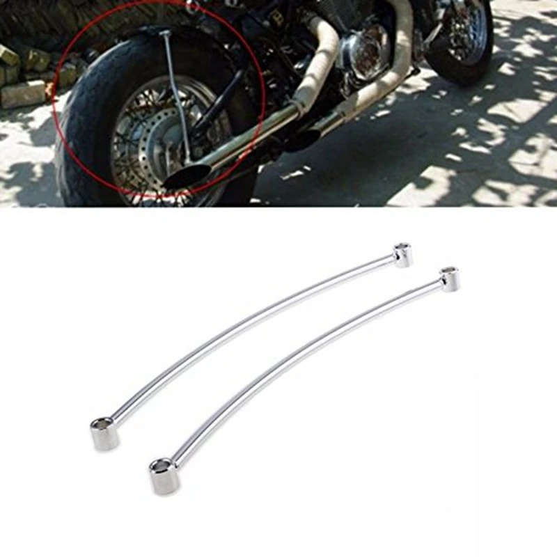 Pair Rear Fender Rail Support Bracket Mount Holder for Cruiser Cafe Bobber