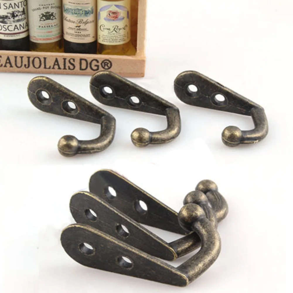 Wall Door Metal Antique Hook Hanger 10 Pieces