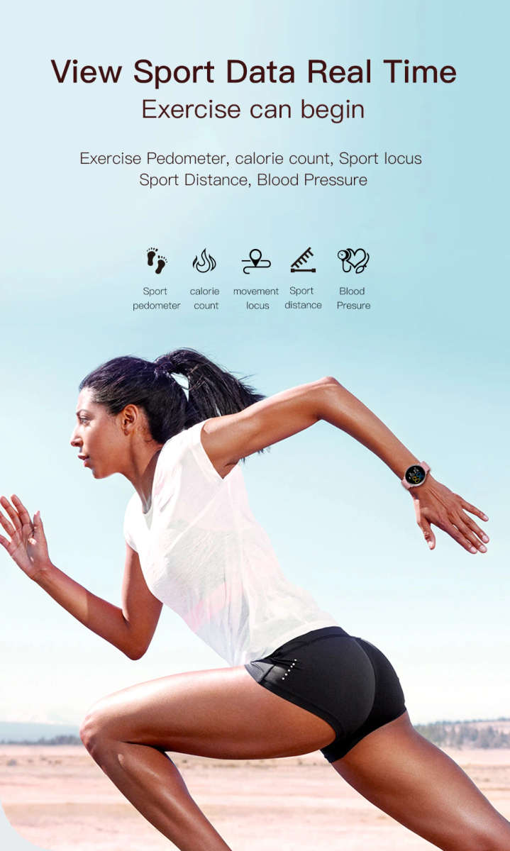 SN59 Smart Watch| IP68 Waterproof Fitness Activity Tracker Heart Rate Monitor Bluetooth Brim Sport