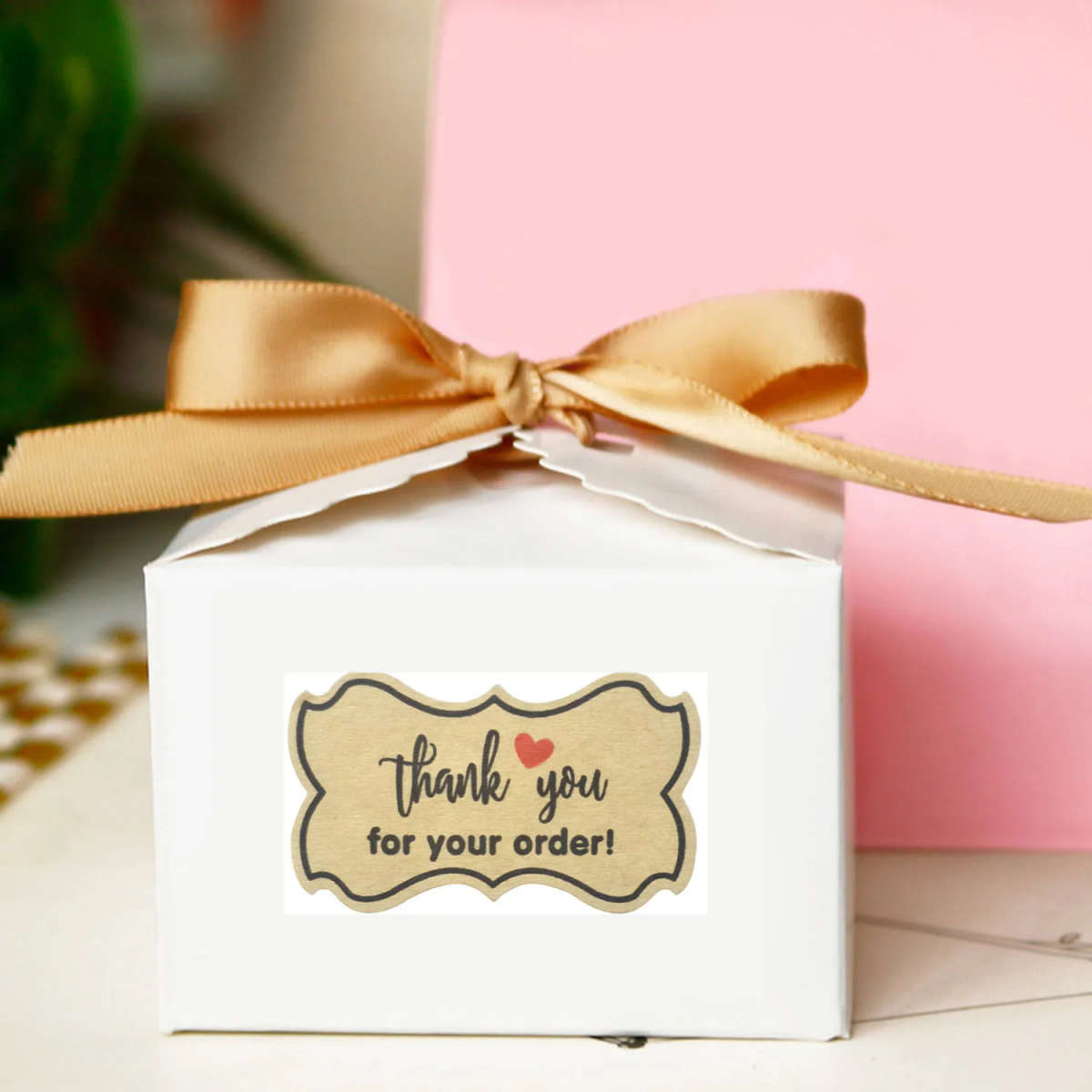 40pcs/roll Thank You Stickers for Seal Labels 3cmx5cm Packaging Stickers Ref12