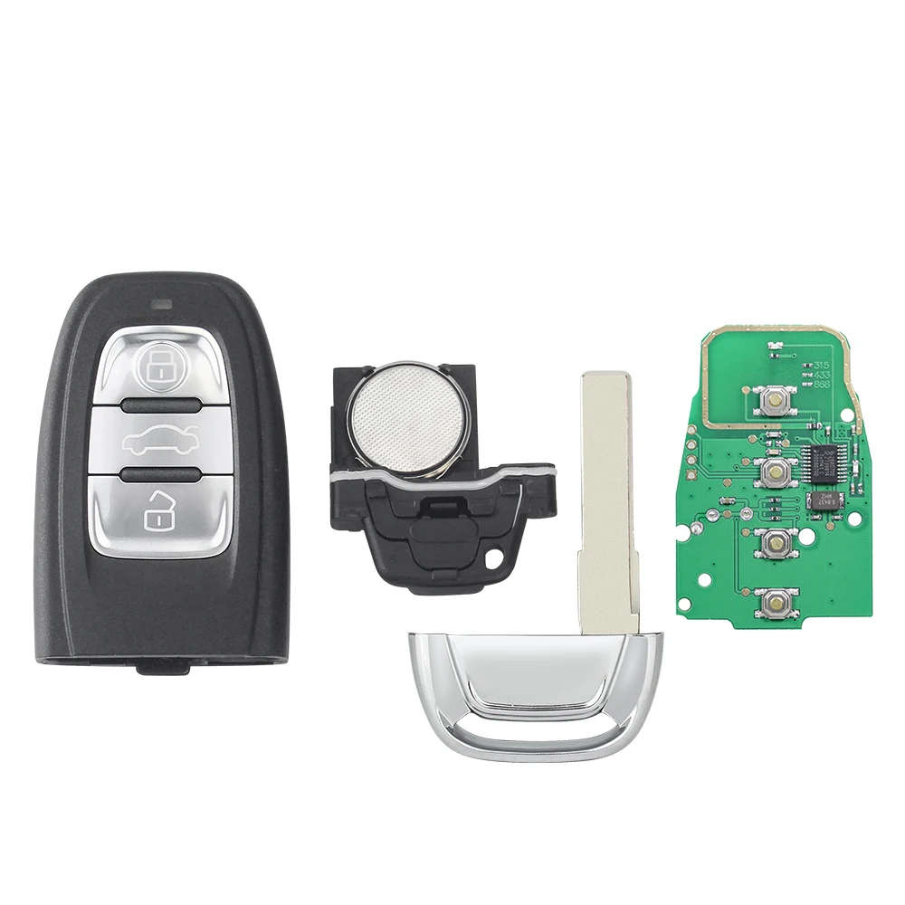 Semi Smart Keyless Remote Car Key Fob For Audi Q5 A4L A5 A6 A7 A8 RS4 S4 S5