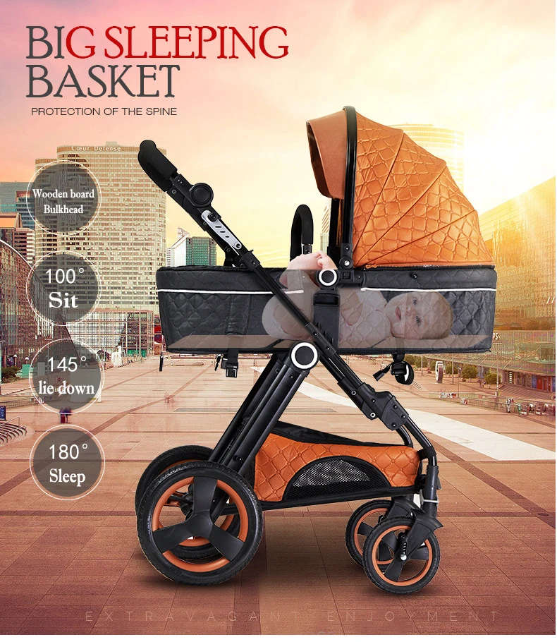 Egg Shell Baby Pram / Stroller 2 in 1 With The Separate Bassinet Voondo Brand