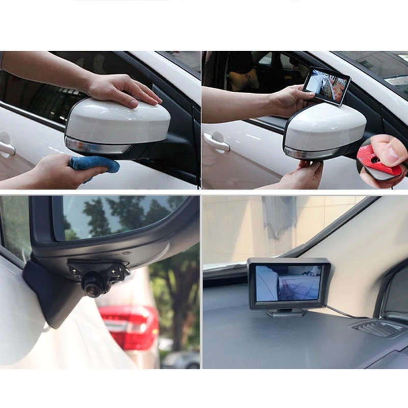 Car USB Right View Blind Spot Camera with Light