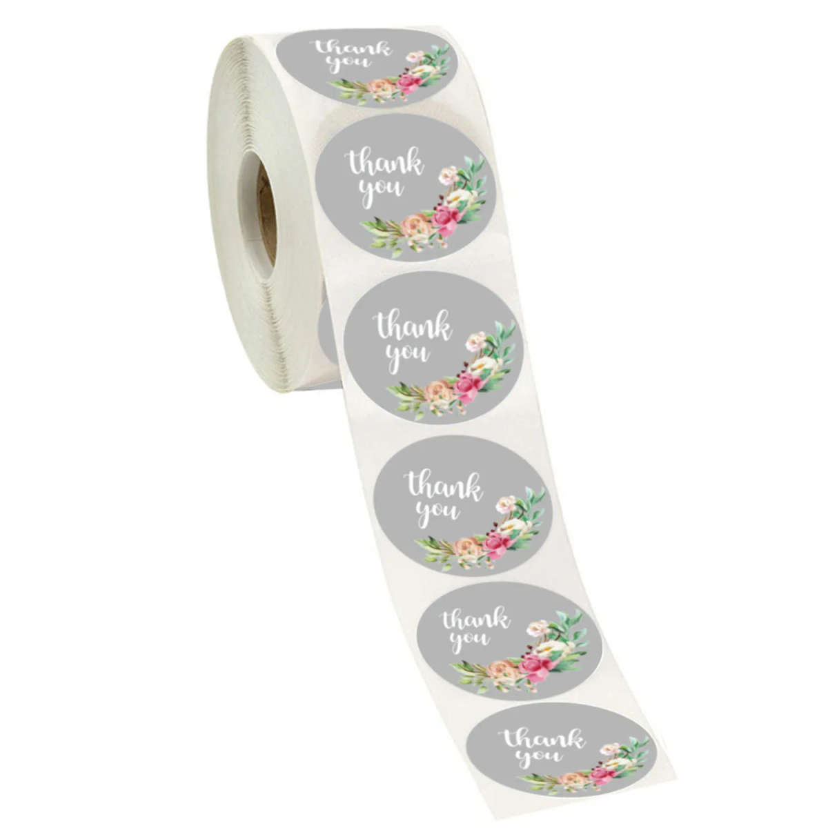 50pcs/roll Thank You Stickers for Seal Labels 3.8cm /1.5 Inch Gift Packaging Stickers